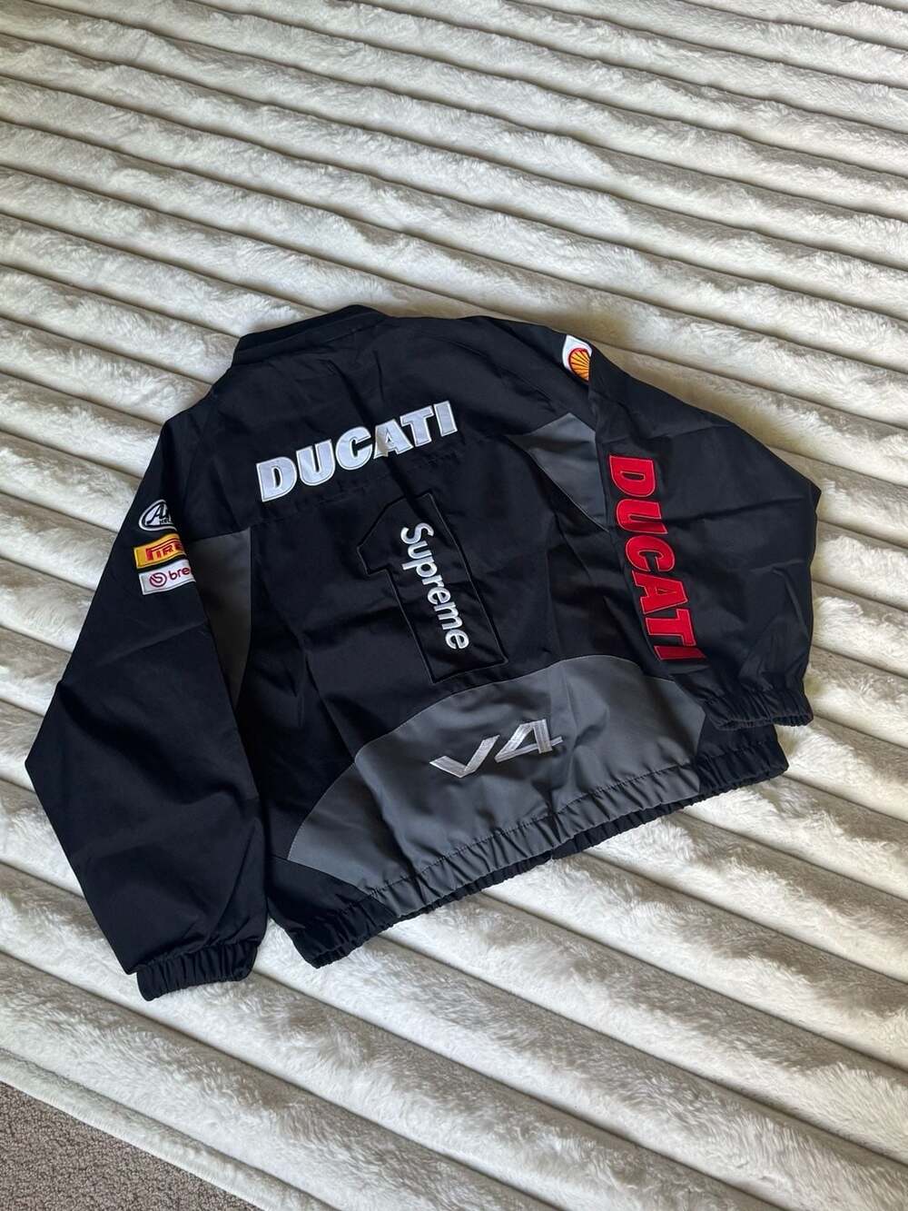 Supreme x Ducati Track Jacket Black SS24